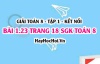 Bài 1.23 SGK Toán 8 tập 1 Kết nối tri thức